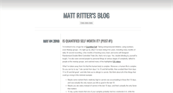 Desktop Screenshot of matthewritter.net