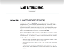 Tablet Screenshot of matthewritter.net